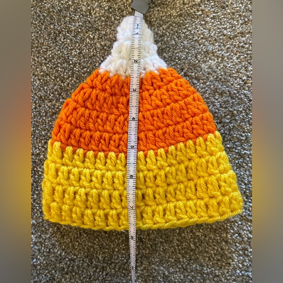 Newborn Candy Corn crochet knitted outfit costume snuggle pictures Baby clothes - Picture 12 of 12